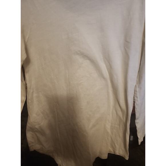 Lucky Brand Lotus Women Tunic Top Tee Small Geometric 3/4 Sleeve Beige Boho A120 - Picture 6 of 6
